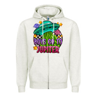 Oatmeal Heather boys go to jupiter olıvıa Zipper Hoodie - OliviaCreatesArt