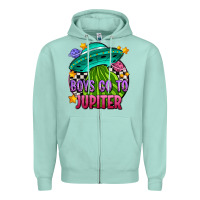 Seafoam boys go to jupiter olıvıa Zipper Hoodie - OliviaCreatesArt