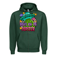 Sports Green boys go to jupiter olıvıa Zipper Hoodie - OliviaCreatesArt