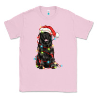 Bubblegum Pink christmas newfoundland dog Classic Tee - LillyAllenDesigns
