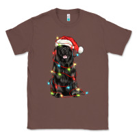 Chestnut christmas newfoundland dog Classic Tee - LillyAllenDesigns