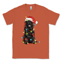 Copper christmas newfoundland dog Classic Tee - LillyAllenDesigns