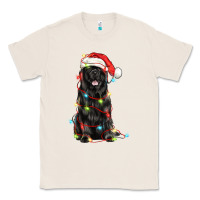 Natural christmas newfoundland dog Classic Tee - LillyAllenDesigns