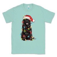 Seafoam christmas newfoundland dog Classic Tee - LillyAllenDesigns