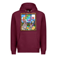 Burgundy Happy Easter Day Premium Hoodie - OliviaCreatesArt