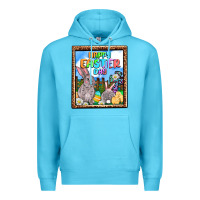Ocean Blue Happy Easter Day Premium Hoodie - OliviaCreatesArt