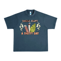 Midnight Navy smoke away a sh tty day Urban Heavy Tee - Artiststas
