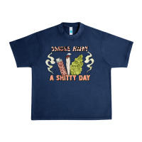 Navy smoke away a sh tty day Urban Heavy Tee - Artiststas