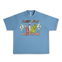 Pebble Blue smoke away a sh tty day Urban Heavy Tee - Artiststas