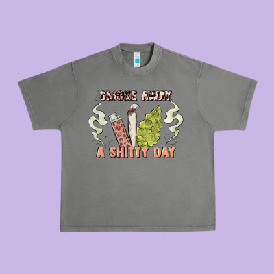 Smoke Away A Sh Tty Day Urban Heavy Tee Designed By Artiststas