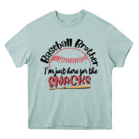Baseball Brother I'm Just Here For The Snacks Heavy Core Tee | Teevron