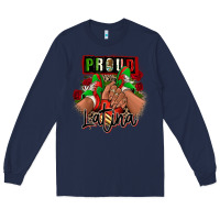Navy Proud Latina Mexican sneakers Long Sleeve Tee - RanaPortraitStore