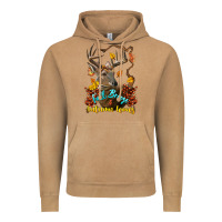 Vintage Camel Fall Breeze And Autumn Leaves Deer Vintage Hoodie - LillyAllenDesigns