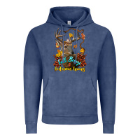 Vintage Denim Fall Breeze And Autumn Leaves Deer Vintage Hoodie - LillyAllenDesigns