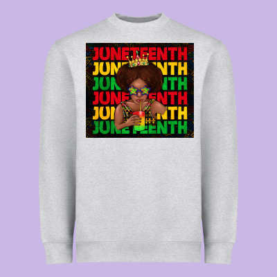 Juneteenth Cute Kid Heavyweight Sweatshirt Designed By Tumblerdesignbyshophia