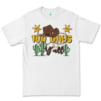 White 100 days y'all Premium Tee - MaliasSmallBusiness