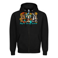 Black physical therapy assistant olivia Zipper Hoodie - OliviaCreatesArt