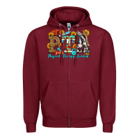 Burgundy physical therapy assistant olivia Zipper Hoodie - OliviaCreatesArt