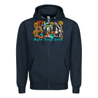 Navy physical therapy assistant olivia Zipper Hoodie - OliviaCreatesArt
