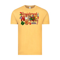 Vintage Mustard Registered Nurse Christmas Vintage Tee - LillyAllenDesigns