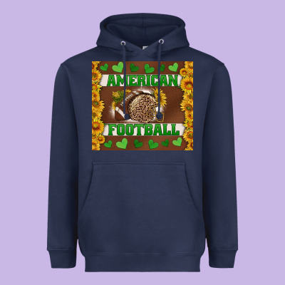 American Football With Sunflower Tumbler Heavyweight Hoodie Designed By Bundleandbundleshop