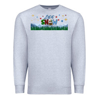 Heather Grey let it snow libbey glass Premium Sweatshirt - BundleAndBundleShop