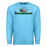 Ocean Blue let it snow libbey glass Premium Sweatshirt - BundleAndBundleShop