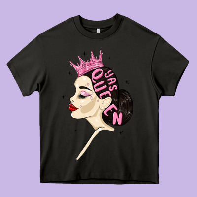 Yas Queen Heavy Core Tee Designed By Maliassmallbusiness
