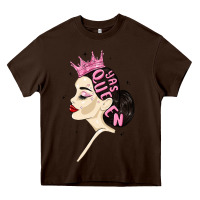 Chocolate Brown yas queen Heavy Core Tee - MaliasSmallBusiness