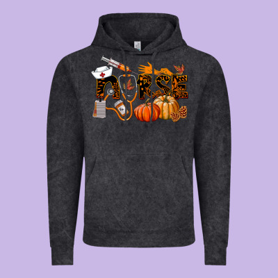Fall Nurse Vintage Hoodie Designed By Lillyallendesigns