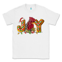 White Joy Rooster Classic Tee - LillyAllenDesigns