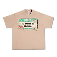 Burro hello id rather be reading Urban Heavy Tee - Artiststas