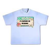 Grape Ice hello id rather be reading Urban Heavy Tee - Artiststas