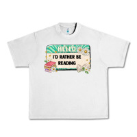 Lunar Rock hello id rather be reading Urban Heavy Tee - Artiststas