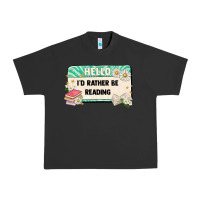 Pigment Black hello id rather be reading Urban Heavy Tee - Artiststas