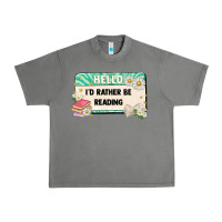 Tornado hello id rather be reading Urban Heavy Tee - Artiststas