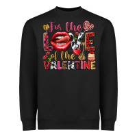 Black For the love of the Valentine Heavyweight Sweatshirt - HowdyJamesFarm