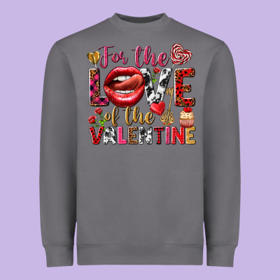 For The Love Of The Valentine Heavyweight Sweatshirt Designed By Howdyjamesfarm