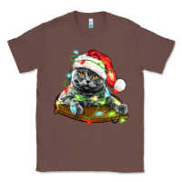 Chestnut christmas scottish fold cat Classic Tee - LillyAllenDesigns