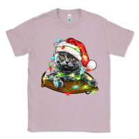 Lilac christmas scottish fold cat Classic Tee - LillyAllenDesigns
