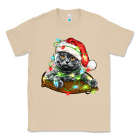 Mushroom christmas scottish fold cat Classic Tee - LillyAllenDesigns