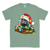 Sage christmas scottish fold cat Classic Tee - LillyAllenDesigns