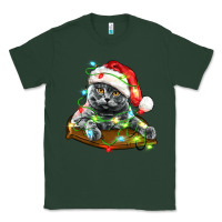 Sports Green christmas scottish fold cat Classic Tee - LillyAllenDesigns
