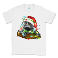 White christmas scottish fold cat Classic Tee - LillyAllenDesigns