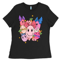 Black soft pink easter Ladies Tee - MaliasSmallBusiness