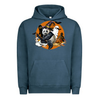 Pigment Midnight Navy panda hallowen Urban Hoodie - LillyAllenDesigns