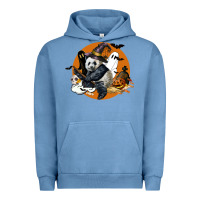 Pigment Pebble Blue panda hallowen Urban Hoodie - LillyAllenDesigns
