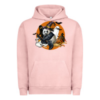 Pigment Salmon panda hallowen Urban Hoodie - LillyAllenDesigns