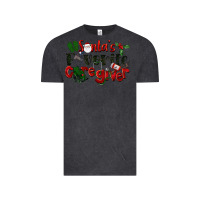 Vintage Black Santa's Favorite Caregiver Christmas Vintage Tee - LillyAllenDesigns