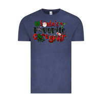 Vintage Denim Santa's Favorite Caregiver Christmas Vintage Tee - LillyAllenDesigns